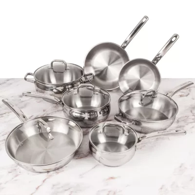 BergHOFF Belly Shape 18/10 Stainless Steel 12-pc. Cookware Set