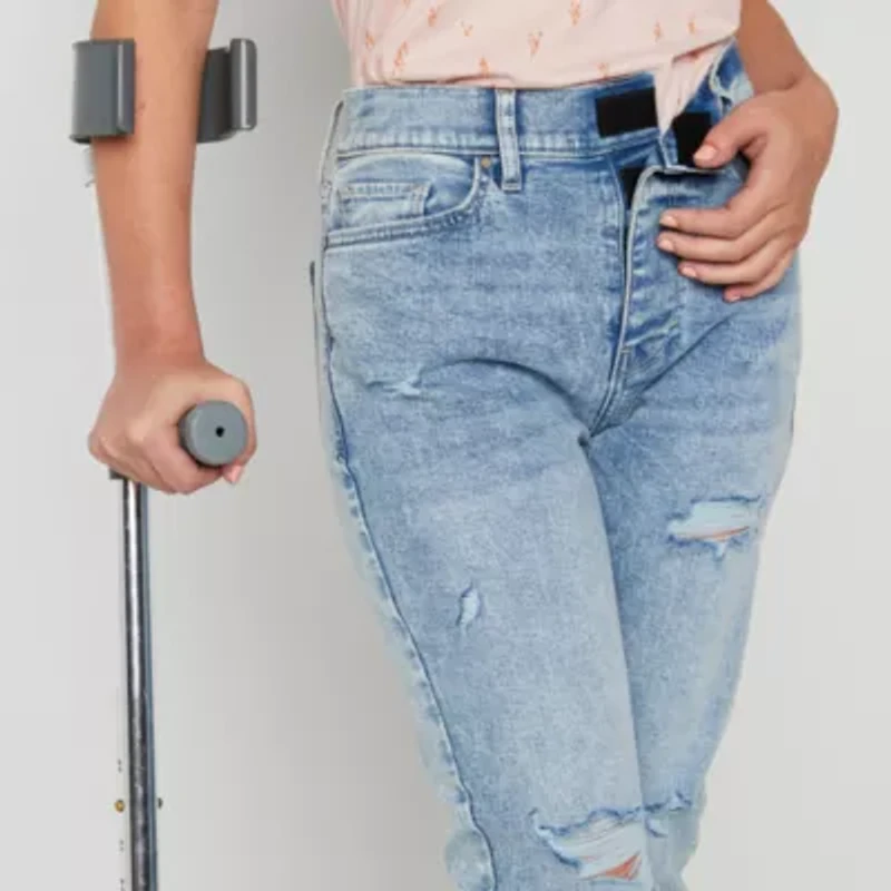 a.n.a Womens High Rise Adaptive Straight Leg Jean
