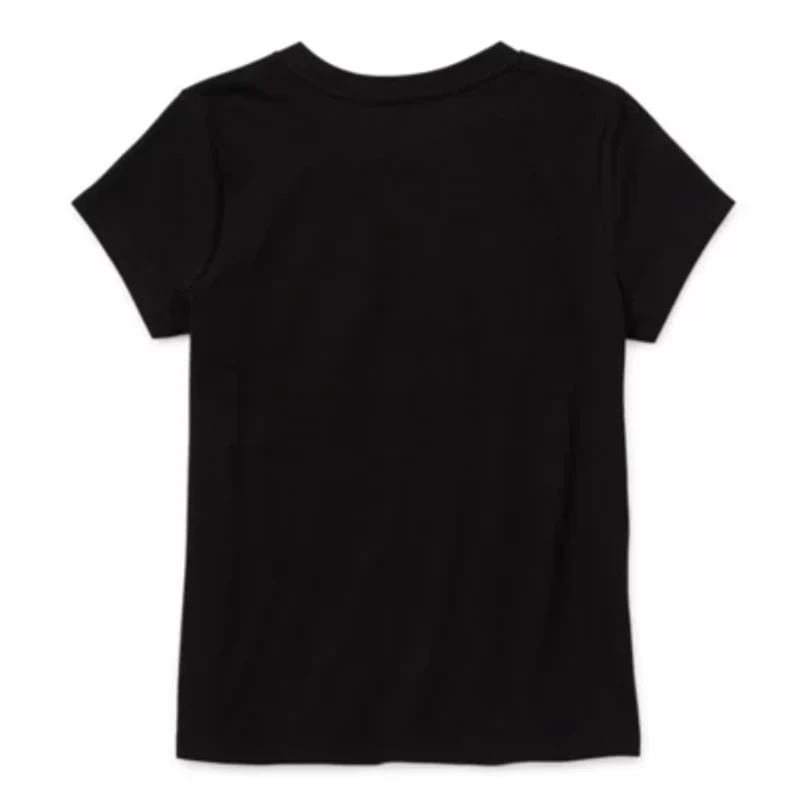 Thereabouts Little & Big Girls Round Neck Short Sleeve Graphic T-Shirt