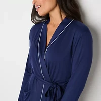 Liz Claiborne Cool and Calm Womens Long Sleeve Knee Length Robe