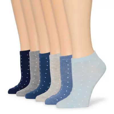 Mixit Womens 6 Pair Low Cut Socks