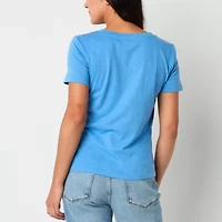 a.n.a Womens V Neck Short Sleeve T-Shirt