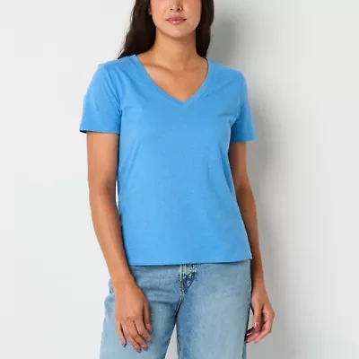 a.n.a Womens V Neck Short Sleeve T-Shirt
