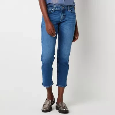 a.n.a Ankle Womens Low Rise Straight Leg Slim Fit Jean