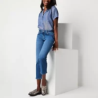 a.n.a Ankle Womens Low Rise Straight Leg Slim Fit Jean