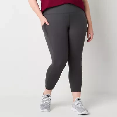 Xersion EverUltra Womens High Rise Quick Dry 7/8 Ankle Leggings Plus