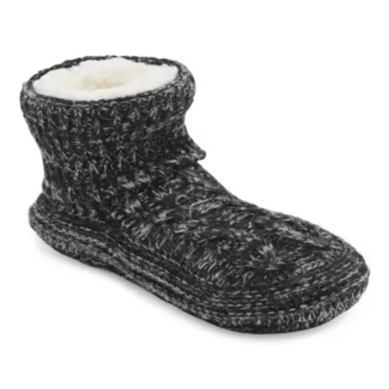 Muk Luks Tall Cuff Brushed Womens 1 Pair Slipper Socks