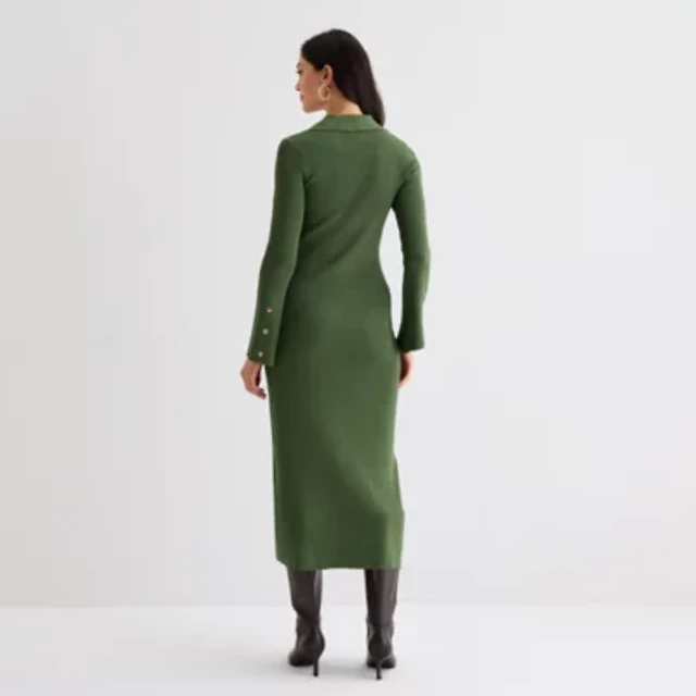 Sam And Jess Womens Long Sleeve Sweater Dress Set at Hamilton