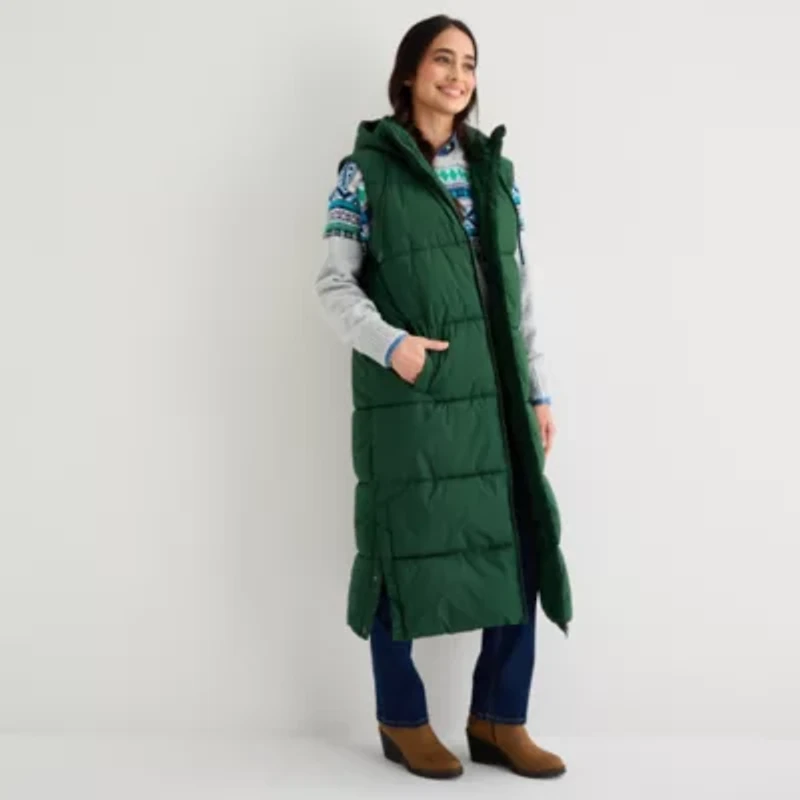 St. John's Bay Womens Midweight Puffer Vest