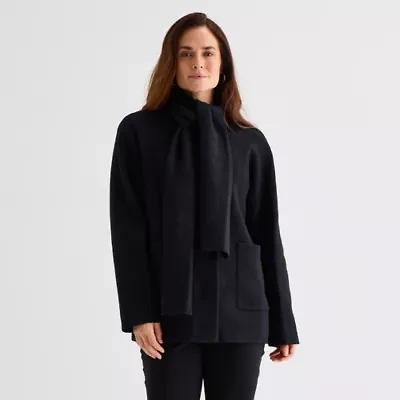 Liz Claiborne Womens Midweight Peacoat