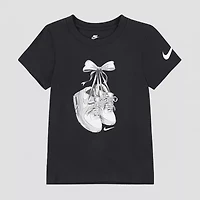 Nike Little Girls Crew Neck Short Sleeve Regular Fit Graphic T-Shirt