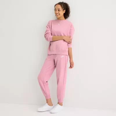 Puma Womens Mid Rise Cuffed Jogger Sweatpants