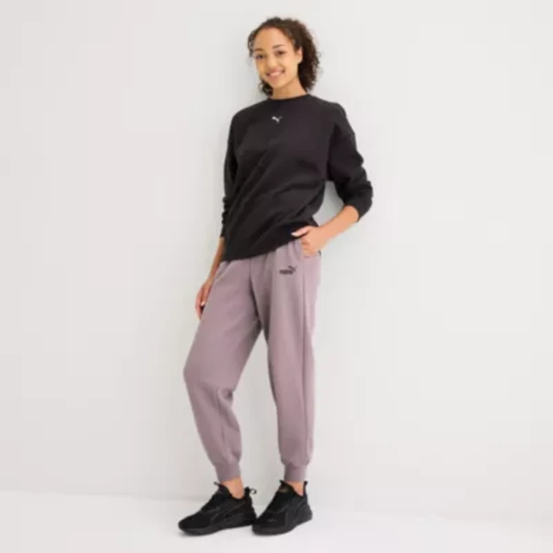 Puma Womens Mid Rise Cuffed Jogger Sweatpants