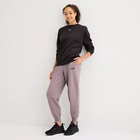 Puma Womens Mid Rise Cuffed Jogger Sweatpants