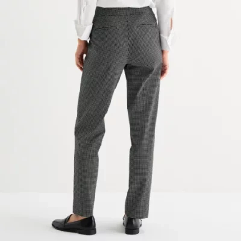 Liz Claiborne Lisa Womens Straight Mid Rise Pull-On Pant