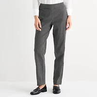 Liz Claiborne Lisa Womens Straight Mid Rise Pull-On Pant