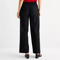 Liz Claiborne Audra Tailored Womens Wide Leg Mid Rise Classic Fit Trouser