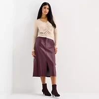 a.n.a Womens High Rise Long Pencil Skirt