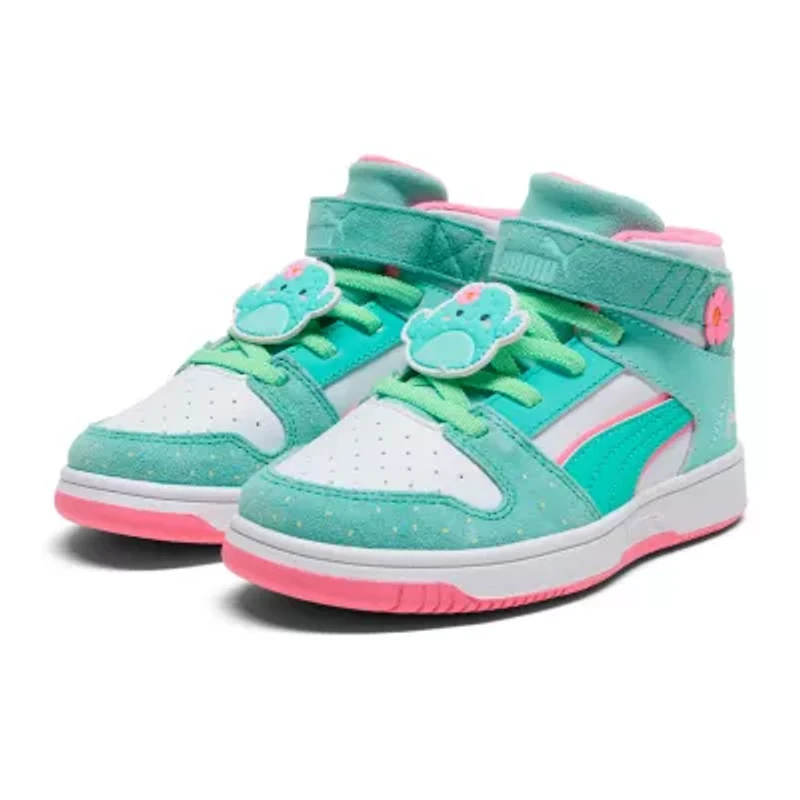 PUMA Rebound Layup Sl Graciela Little Kid Girls Basketball Shoes