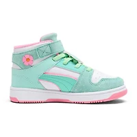 PUMA Rebound Layup Sl Graciela Little Kid Girls Basketball Shoes