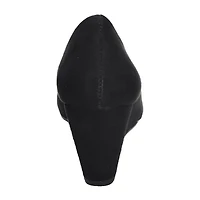 CL by Laundry Nima Womens Round Closed Toe Wedge Heel Pumps