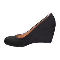 CL by Laundry Nima Womens Round Closed Toe Wedge Heel Pumps