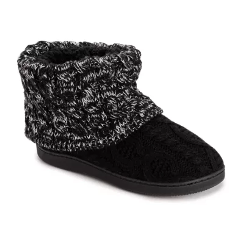 Muk Luks Womens Bootie Slippers