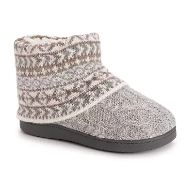 Muk Luks Womens Bootie Slippers