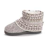Muk Luks Womens Bootie Slippers