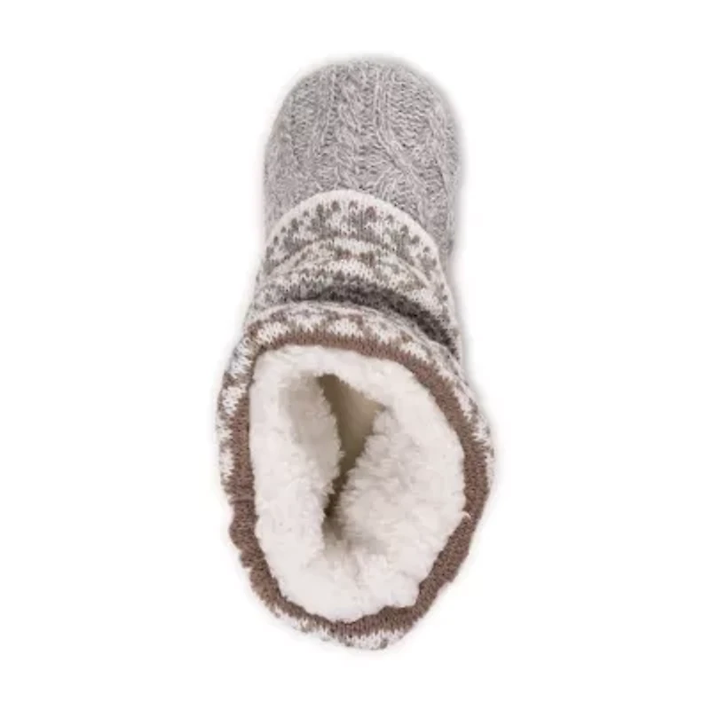 Muk Luks Womens Bootie Slippers