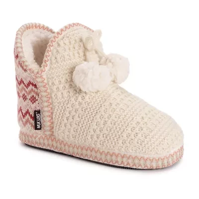 Muk Luks Womens Bootie Slippers