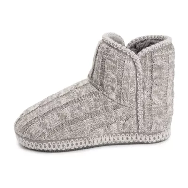 Muk Luks Womens Bootie Slippers