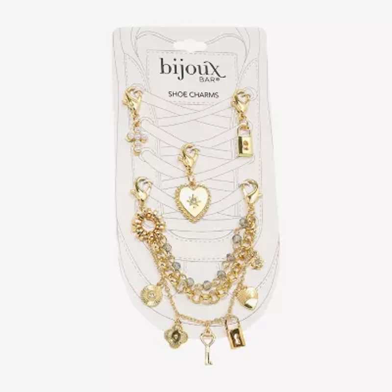 Bijoux Bar Cross Heart Shoe Charm
