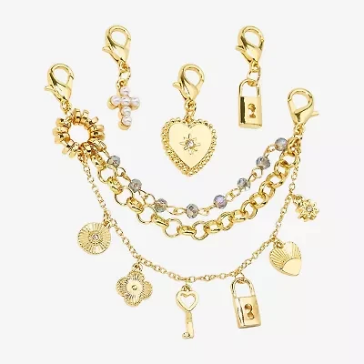 Bijoux Bar Cross Heart Shoe Charm