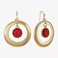 Mixit Gold Tone Womens Drop Earrings
