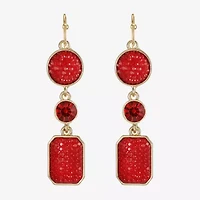 Mixit Gold Tone Womens Drop Earrings