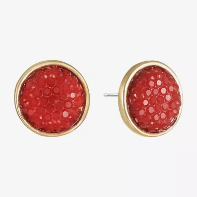 Mixit Gold Tone 12mm Stud Earrings