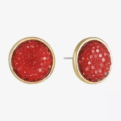 Mixit Gold Tone 12mm Stud Earrings