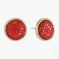 Mixit Gold Tone 12mm Stud Earrings
