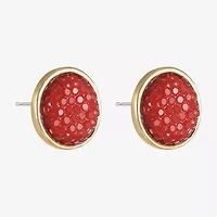 Mixit Gold Tone 12mm Stud Earrings