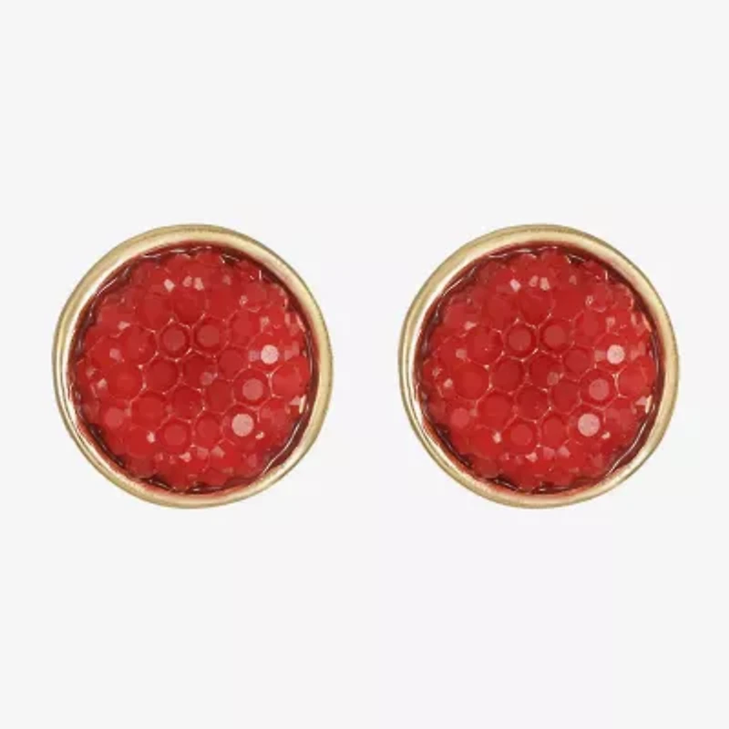 Mixit Gold Tone 12mm Stud Earrings