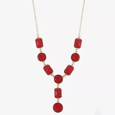 Mixit Gold Tone Womens 17 Inch Y Necklace