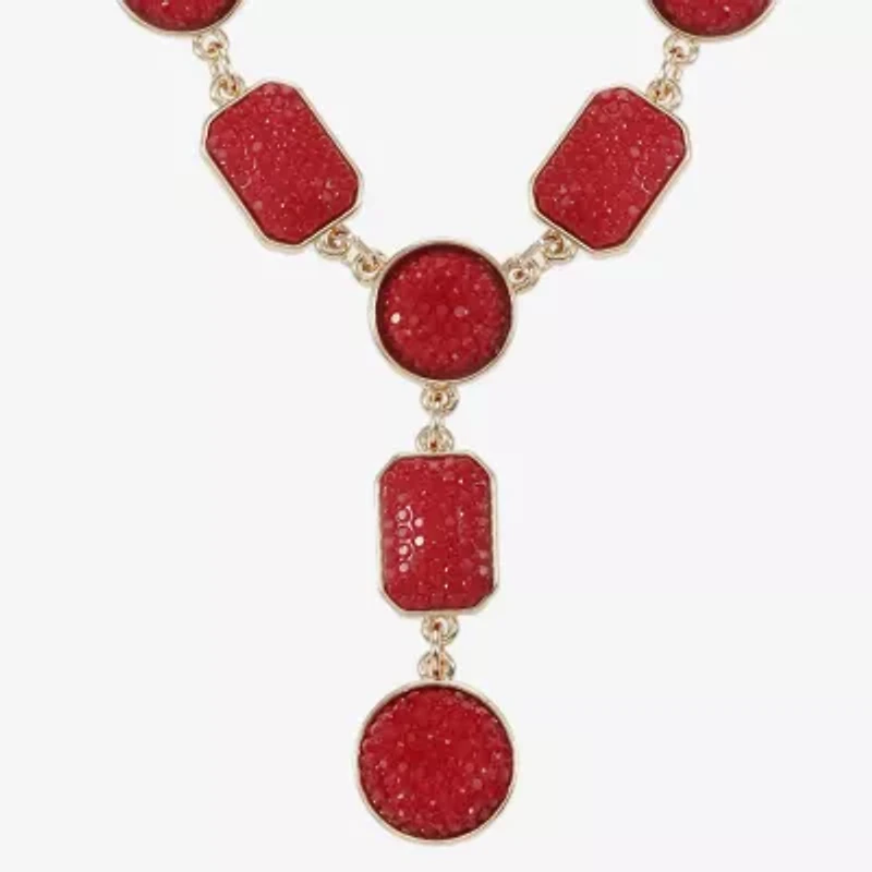 Mixit Gold Tone Womens 17 Inch Y Necklace