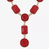 Mixit Gold Tone Womens 17 Inch Y Necklace