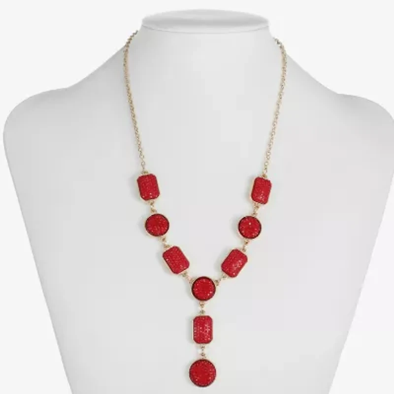 Mixit Gold Tone Womens 17 Inch Y Necklace