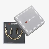 Liz Claiborne Collar Necklace & Drop Earring Womens Glass 2-pc. Jewelry Set
