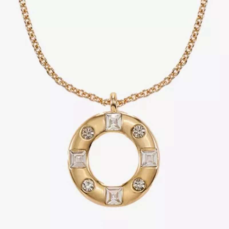 Liz Claiborne Pendant Necklace & Drop Earring Womens Glass 2-pc. Jewelry Set