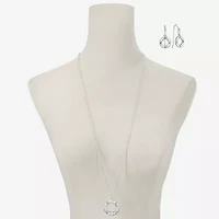 Liz Claiborne Pendant Necklace & Drop Earring Womens Glass 2-pc. Jewelry Set