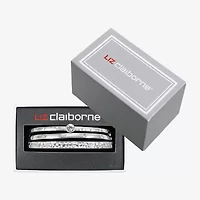 Liz Claiborne Textured Bangle Womens 3-pc. Glass Bracelet Set