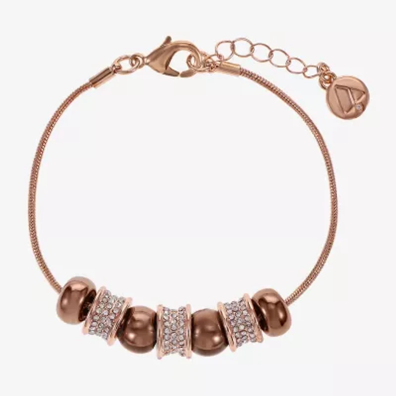 Liz Claiborne Slider Womens Glass Strand Bracelet